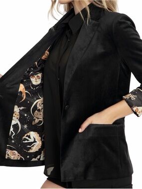 BlackMilk Black Velvet October's Moon Blazer